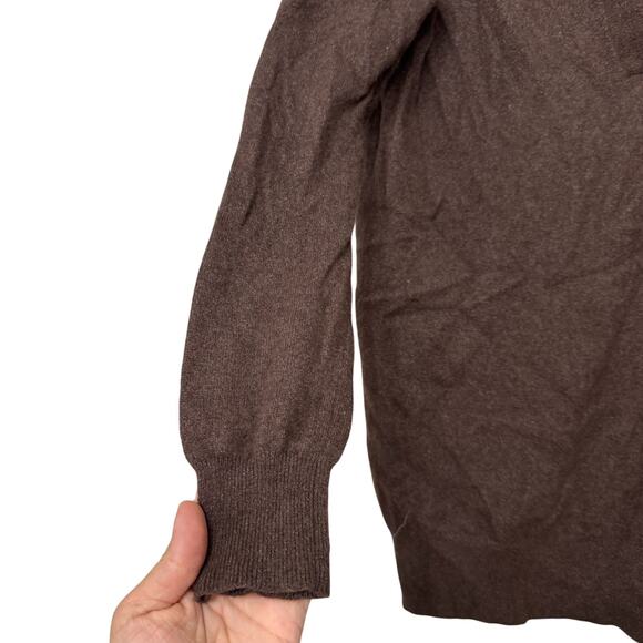 Aritzia Group Babaton Circuit Sweater Brown Merino Wool Womens Oversized Small - Picture 8 of 9